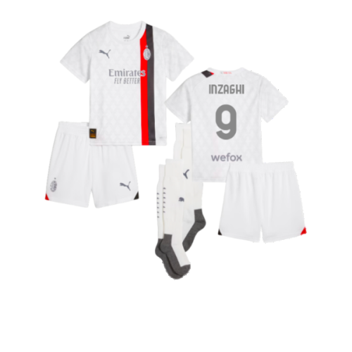 2023-2024 AC Milan Away Mini Kit (Inzaghi 9)