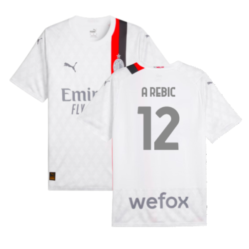 2023-2024 AC Milan Away Shirt (A Rebic 12)