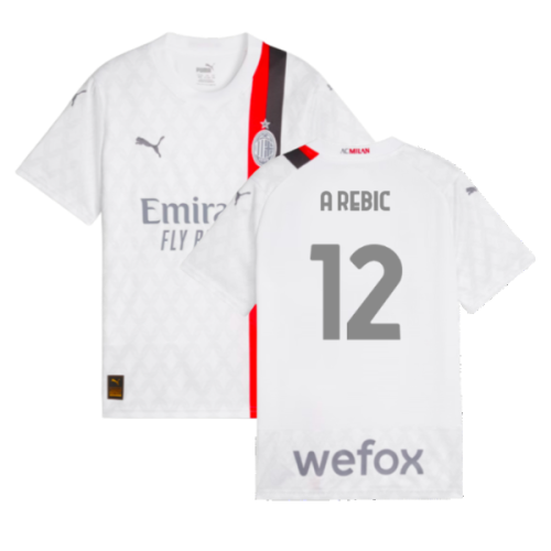 2023-2024 AC Milan Away Shirt (Kids) (A Rebic 12)