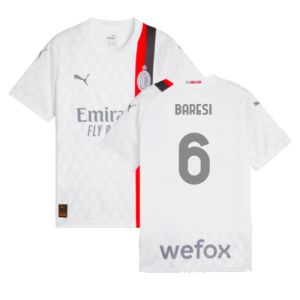 2023-2024 AC Milan Away Shirt (Kids) (Baresi 6)