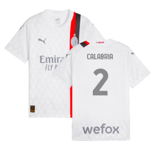 2023-2024 AC Milan Away Shirt (Kids) (Calabria 2)