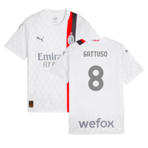 2023-2024 AC Milan Away Shirt (Kids) (Gattuso 8)