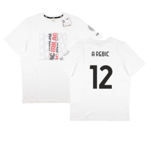 2023-2024 AC Milan FtblCore Graphic Tee (Grey) (A Rebic 12)