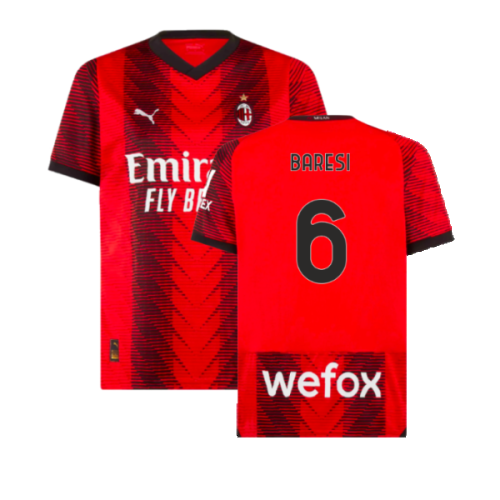 2023-2024 AC Milan Home Shirt (Baresi 6)