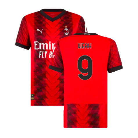 2023-2024 AC Milan Home Shirt (Ladies) (Weah 9)