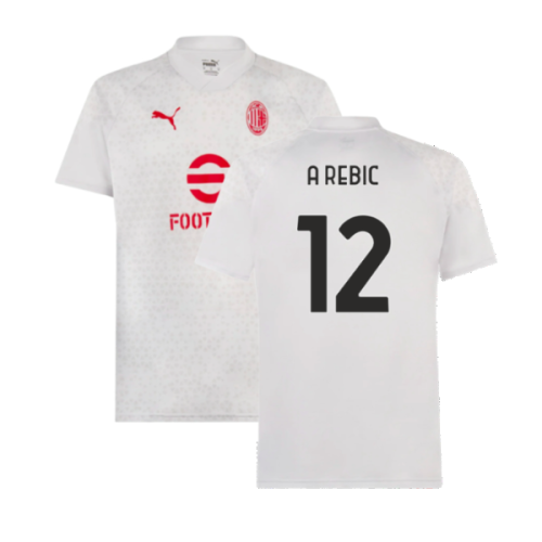 2023-2024 AC Milan Training Jersey (Grey) (A Rebic 12)