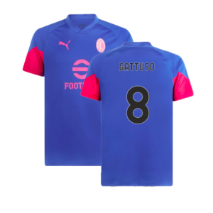 2023-2024 AC Milan Training Jersey (Royal Sapphire) (Gattuso 8)