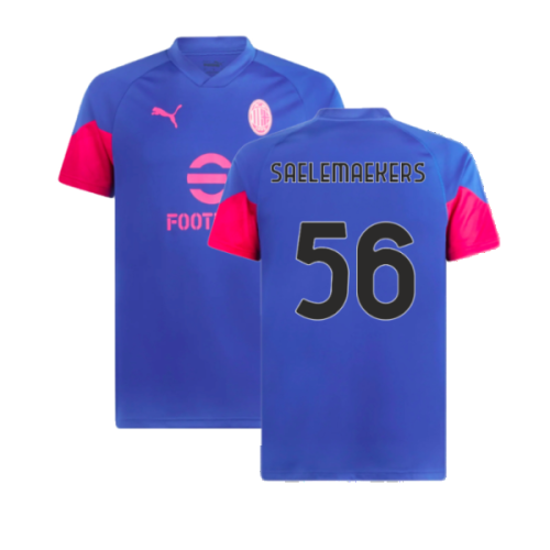 2023-2024 AC Milan Training Jersey (Royal Sapphire) (Saelemaekers 56)