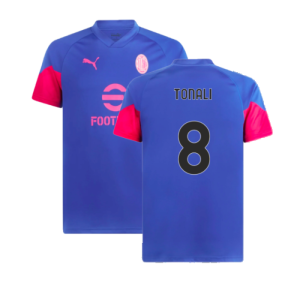 2023-2024 AC Milan Training Jersey (Royal Sapphire) (Tonali 8)