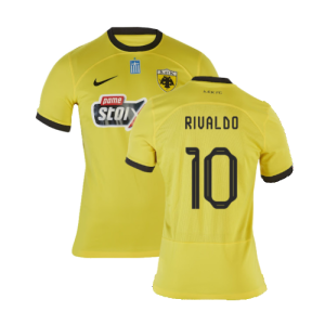 2023-2024 AEK Athens Home Shirt (Rivaldo 10)