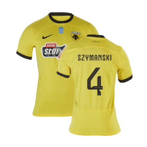 2023-2024 AEK Athens Home Shirt (Szymanski 4)