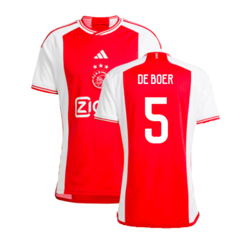 2023-2024 Ajax Home Shirt (DE BOER 5)