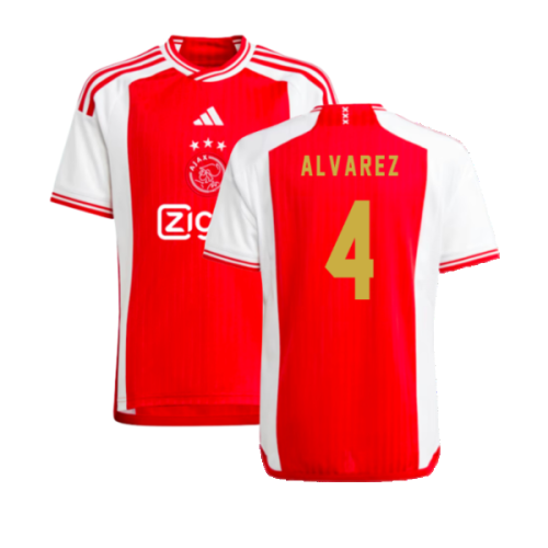 2023-2024 Ajax Home Shirt (Kids) (ALVAREZ 4)