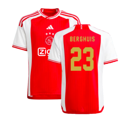 2023-2024 Ajax Home Shirt (Kids) (BERGHUIS 23)