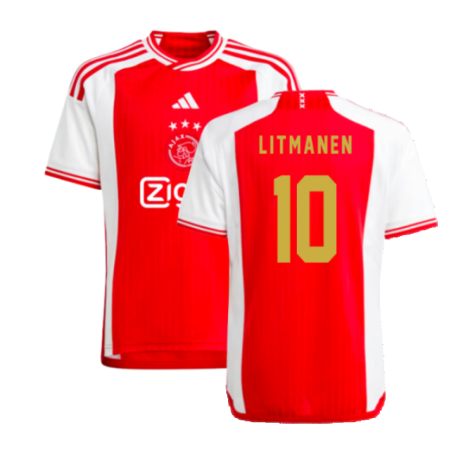 2023-2024 Ajax Home Shirt (Kids) (LITMANEN 10)