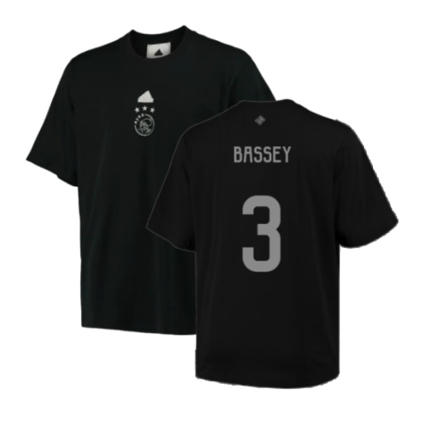 2023-2024 Ajax Lifestyler Oversized Tee (Black) (BASSEY 3)