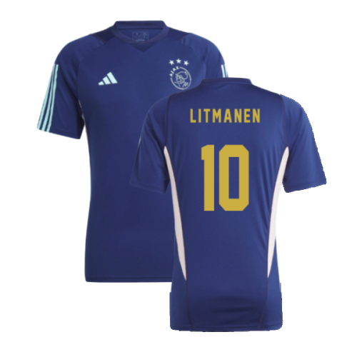 2023-2024 Ajax Training Jersey (Navy) (LITMANEN 10)