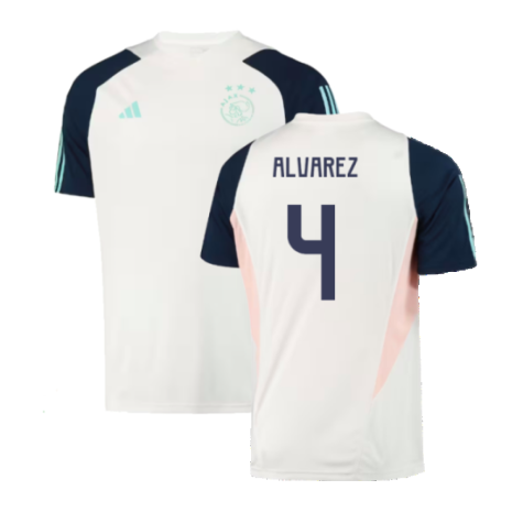 2023-2024 Ajax Training Jersey (White) (ALVAREZ 4)