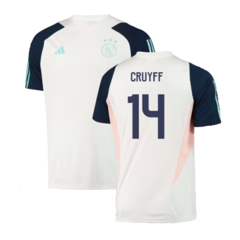 2023-2024 Ajax Training Jersey (White) (CRUYFF 14)