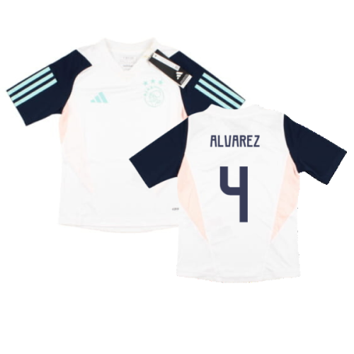 2023-2024 Ajax Training Jersey (White) - Kids (ALVAREZ 4)