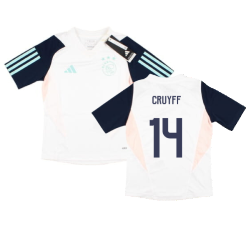 2023-2024 Ajax Training Jersey (White) - Kids (CRUYFF 14)