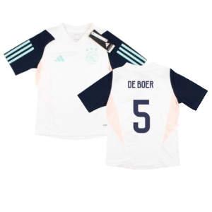 2023-2024 Ajax Training Jersey (White) - Kids (DE BOER 5)