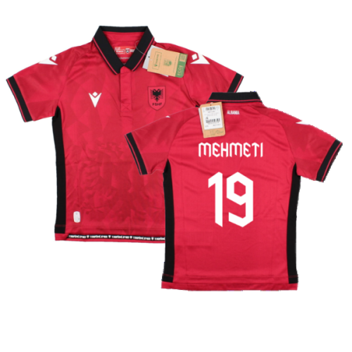 2023-2024 Albania Home Authentic Shirt (Kids) (Mehmeti 19)