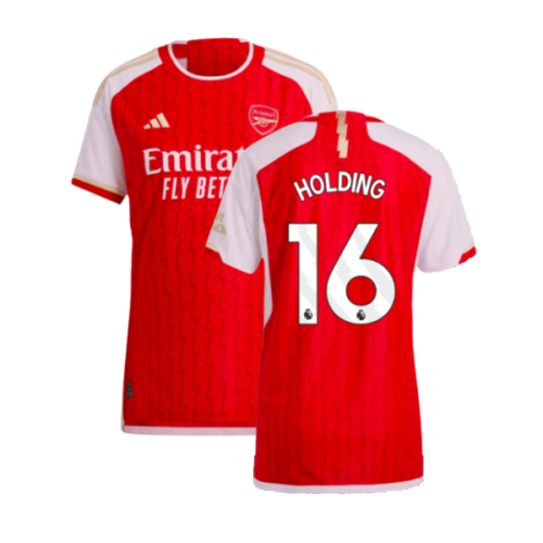 2023-2024 Arsenal Authentic Home Shirt (Holding 16)