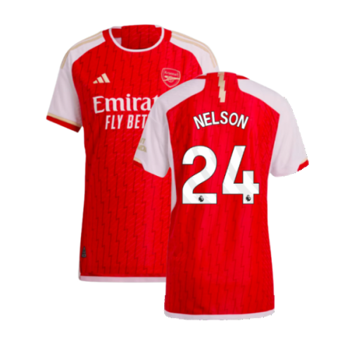 2023-2024 Arsenal Authentic Home Shirt (Nelson 24)