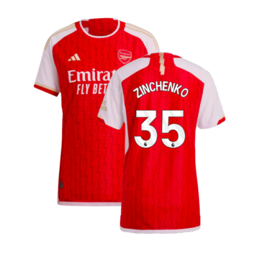 2023-2024 Arsenal Authentic Home Shirt (Zinchenko 35)