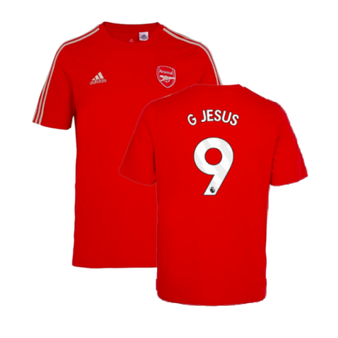 2023-2024 Arsenal DNA Tee (Red) (G Jesus 9)