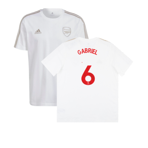 2023-2024 Arsenal DNA Tee (White) (Gabriel 6)