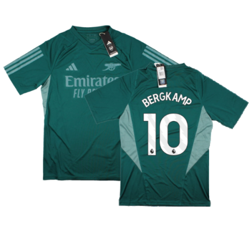 2023-2024 Arsenal EU Training Jersey (Rich Green) (Bergkamp 10)