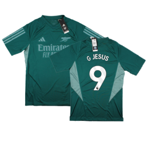 2023-2024 Arsenal EU Training Jersey (Rich Green) (G Jesus 9)