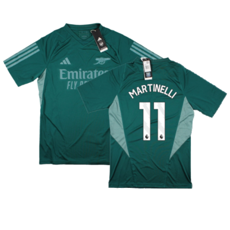 2023-2024 Arsenal EU Training Jersey (Rich Green) (Martinelli 11)