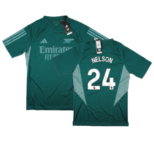 2023-2024 Arsenal EU Training Jersey (Rich Green) (Nelson 24)