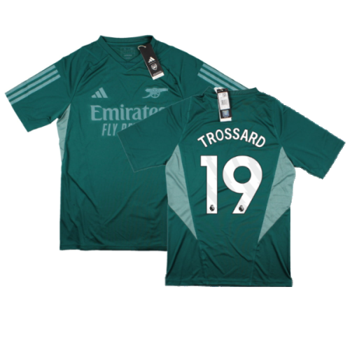 2023-2024 Arsenal EU Training Jersey (Rich Green) (Trossard 19)