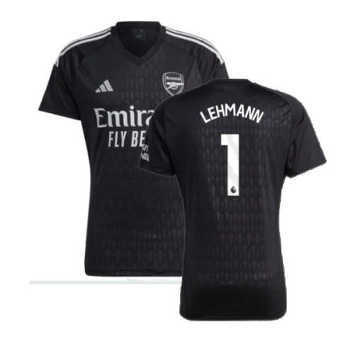 2023-2024 Arsenal Home Goalkeeper Shirt (Black) (LEHMANN 1)