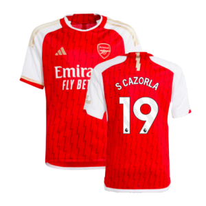 2023-2024 Arsenal Home Shirt (Kids) (S Cazorla 19)