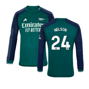 2023-2024 Arsenal Long Sleeve Third Shirt (Nelson 24)