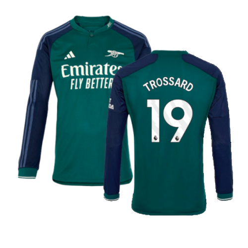 2023-2024 Arsenal Long Sleeve Third Shirt (Trossard 19)