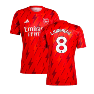 2023-2024 Arsenal Pre-Match Shirt (Red) (Ljungberg 8)