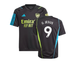 2023-2024 Arsenal Training Jersey (Black) - Kids (G Jesus 9)