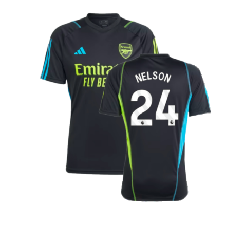 2023-2024 Arsenal Training Jersey (Black) (Nelson 24)