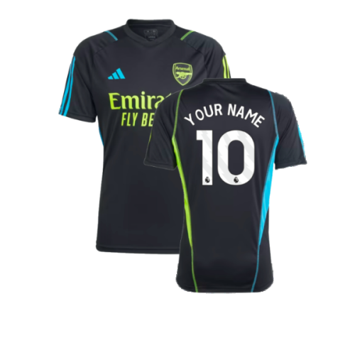 2023-2024 Arsenal Training Jersey (Black) (Your Name)