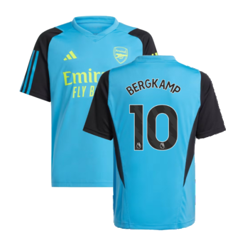 2023-2024 Arsenal Training Jersey (Pulse Blue) - Kids (Bergkamp 10)