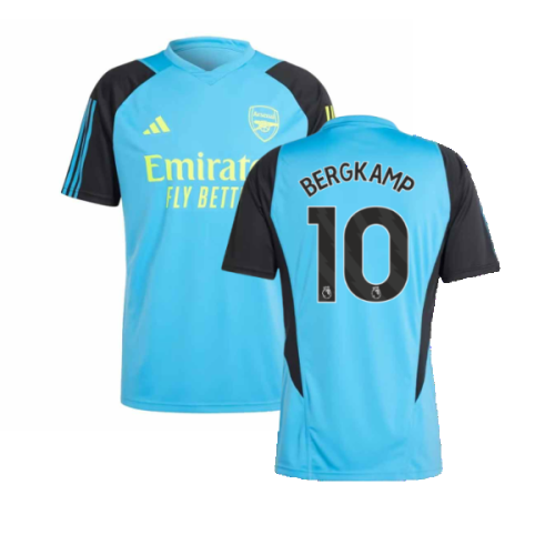 2023-2024 Arsenal Training Jersey (Pulse Blue) - Ladies (Bergkamp 10)