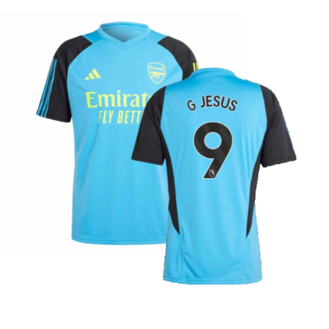 2023-2024 Arsenal Training Jersey (Pulse Blue) - Ladies (G Jesus 9)