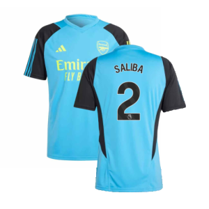 2023-2024 Arsenal Training Jersey (Pulse Blue) (Saliba 2)