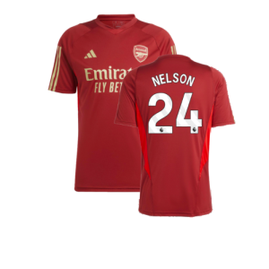 2023-2024 Arsenal Training Jersey (Red) (Nelson 24)